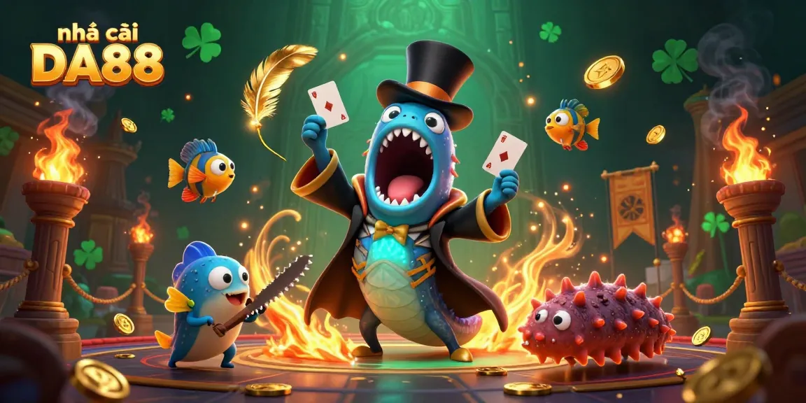 Experience thrilling card tricks at nhà cái DA88 with enchanting sea creatures in a magical setting.