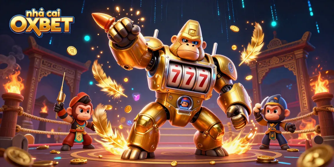Engage in thrilling gaming at nhà cái OXBET with vibrant characters and dynamic casino elements.