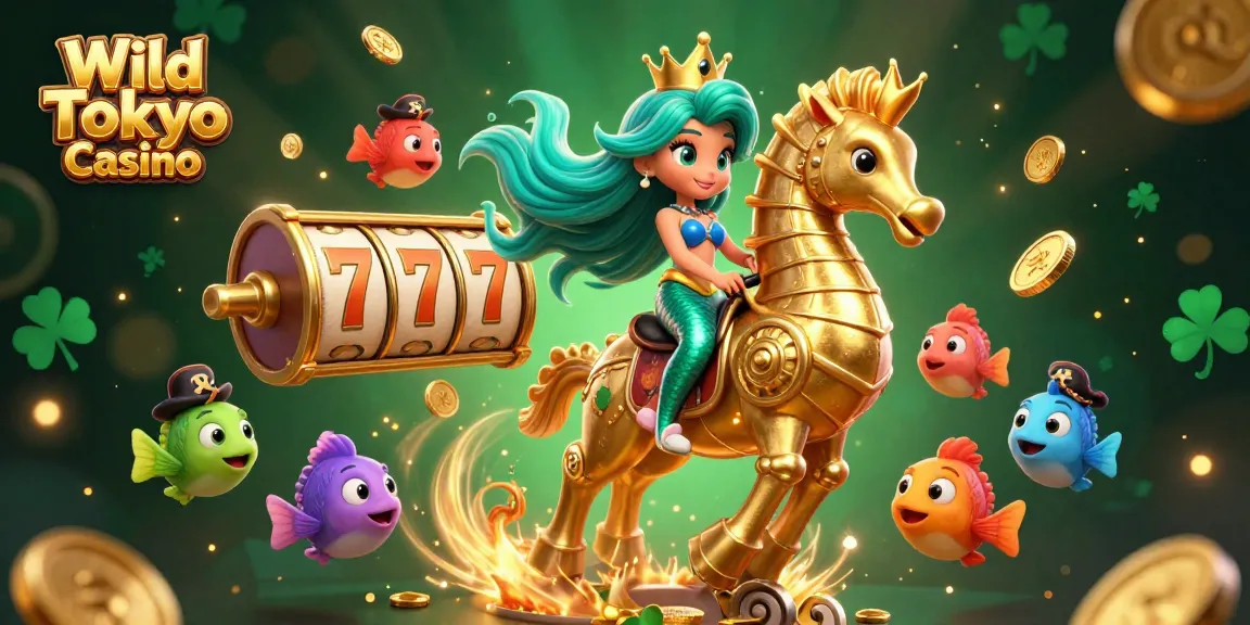 Vivi l'emozione di Wild Tokyo Casino con la magica principessa sirena e i divertenti giochi di slot.